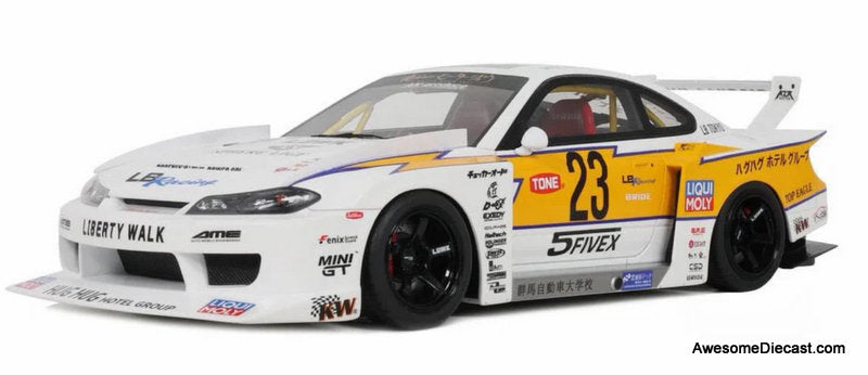 2021 Nissan S15 Silvia LB Super Silhouette, White 1:18 Resin Cast Model Car by GT Spirit