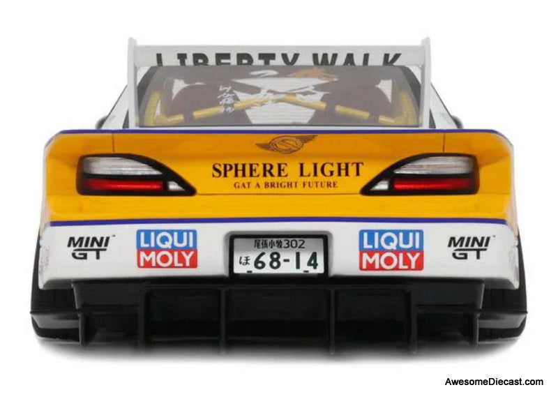 2021 Nissan S15 Silvia LB Super Silhouette, White 1:18 Resin Cast Model Car by GT Spirit