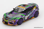 Toyota GR Supra KUHL 2021 D1GP EVANGELION RACING 1:64 Diecast Model Car by Mini GT