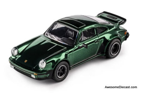 1975 Porsche 930 Turbo, Chrome Green 1:64 Diecast Model Car by Majorette