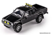 1985 Toyota Hilux SR5 Pick-Up, Black 1:64 Diecast Model Car by Majorette