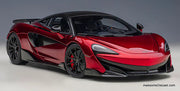 McLaren 600LT, Vermillion Red 1:18 Diecast Model Car by AUTOart