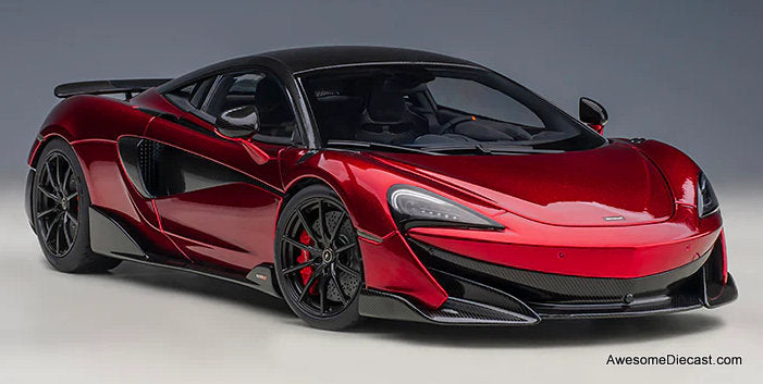 McLaren 600LT, Vermillion Red 1:18 Diecast Model Car by AUTOart