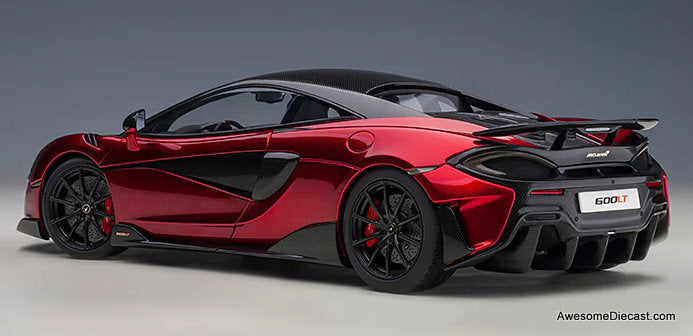 McLaren 600LT, Vermillion Red 1:18 Diecast Model Car by AUTOart