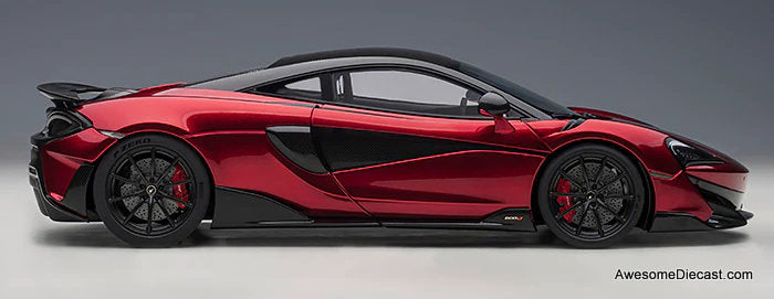 McLaren 600LT, Vermillion Red 1:18 Diecast Model Car by AUTOart