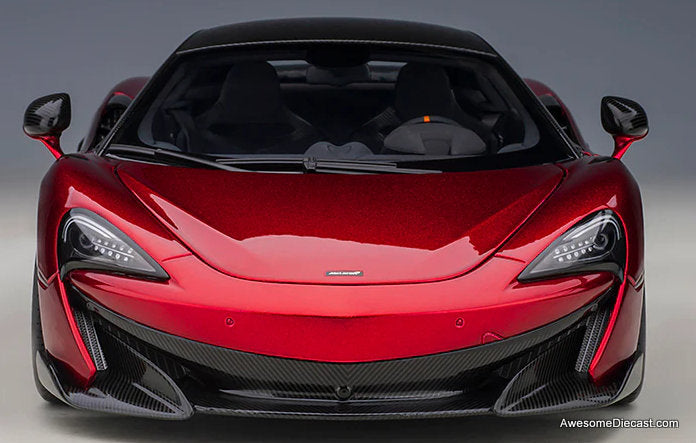 McLaren 600LT, Vermillion Red 1:18 Diecast Model Car by AUTOart