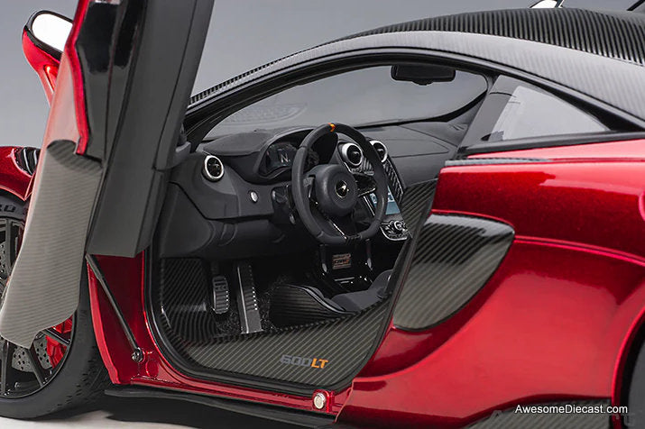 McLaren 600LT, Vermillion Red 1:18 Diecast Model Car by AUTOart