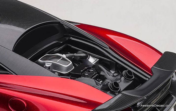 McLaren 600LT, Vermillion Red 1:18 Diecast Model Car by AUTOart