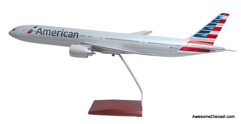 Boeing 777-300: American Airlines (Reg #N736AT) 1:100 ABS Plastic Model Plane by Sky Marks Elite