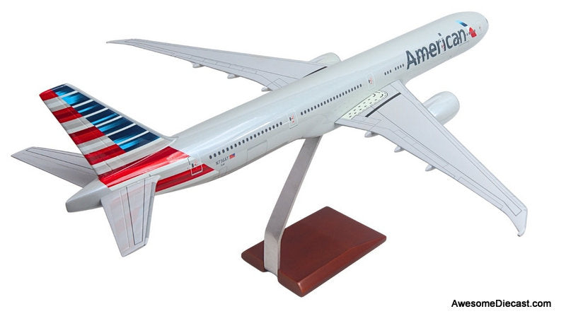 Boeing 777-300: American Airlines (Reg #N736AT) 1:100 ABS Plastic Model Plane by Sky Marks Elite