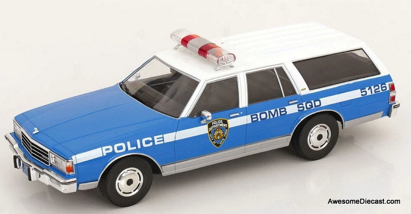 1985 Chevrolet Caprice Estate Wagon: NYPD 1:18 Diecast Model Car by MCG