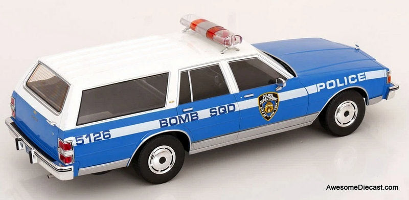 1985 Chevrolet Caprice Estate Wagon: NYPD 1:18 Diecast Model Car by MCG