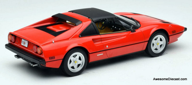 1982 Ferrari 308 GTS, Red: Magnum PI 1:18 Diecast Model Car by Norev