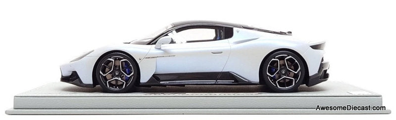 Maserati MC20, Bianco Audace White 1:18 Resin Cast Model Car by BBR