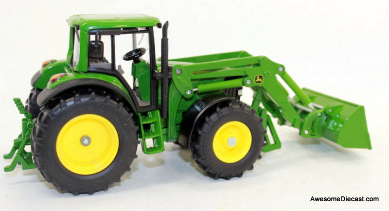 John Deere Tractor W/Front Loader, Green 1:32 Diecast Model Tractor by Siku