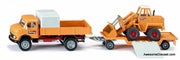 Mercedes-Benz 710 & Kramer 411 Wheel Loader 1:50 Diecast Model Vehicle by Siku