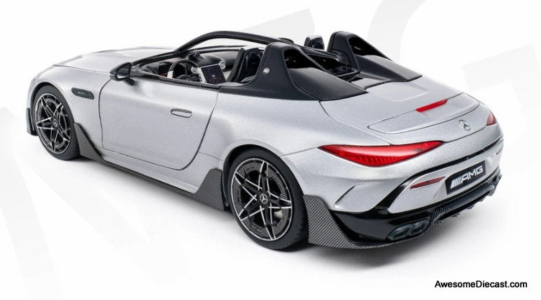 Mercedes AMG PURESPEED, Mythos Silver 1:18 Diecast Model Car by NZG