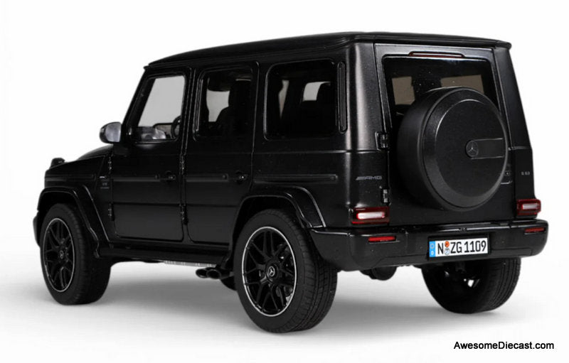 2025 Mercedes-AMG G63 AMG W465 4x4² Standard, Nightblack Magno Matte Black 1:18 Diecast Model Car by NZG