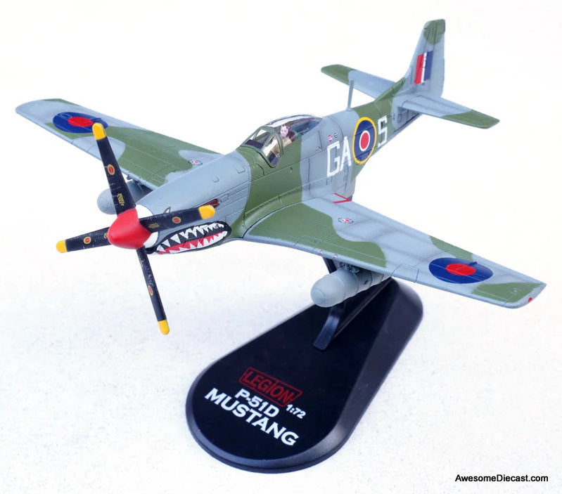 North American Aviation Mustang Mk.IVA GA-S No.112 Squadron RAF, Italy, Spring 1945 1:72 Diecast Model Plane by Legion Models