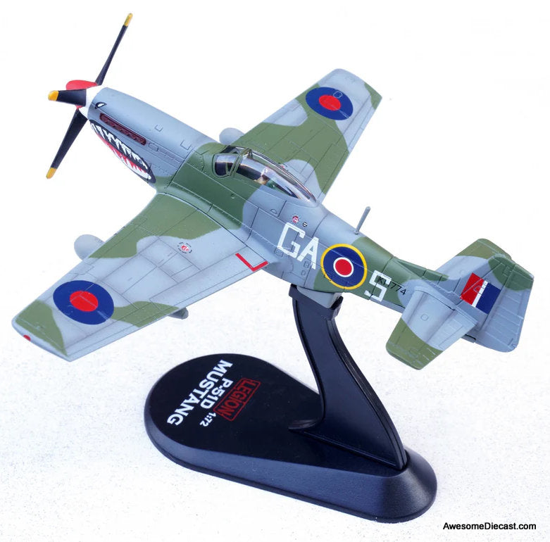North American Aviation Mustang Mk.IVA GA-S No.112 Squadron RAF, Italy, Spring 1945 1:72 Diecast Model Plane by Legion Models