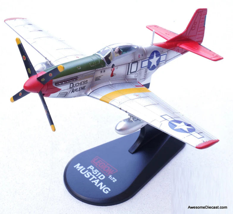 P-51D Mustang "Duchess Arlene," Robert Williams, 100th Fighter Squadron, 332th Fighter Group "Tuskegee Airmen," Fifteenth Air Force, USAAF, Italy, 1944 1:72 Diecast model Plane by Legion Models