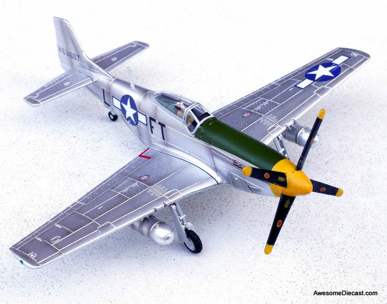 P-51D Mustang "Feeble Eagle," 18.5-victory ace Glenn T. Eagleston, 353rd Fighter Squadron, 354th Fighter Group, Ninth Air Force, USAAF, 1945 1:72 diecast Model plane by Legion Models