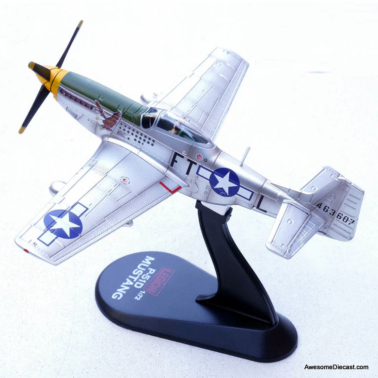 P-51D Mustang "Feeble Eagle," 18.5-victory ace Glenn T. Eagleston, 353rd Fighter Squadron, 354th Fighter Group, Ninth Air Force, USAAF, 1945 1:72 diecast Model plane by Legion Models