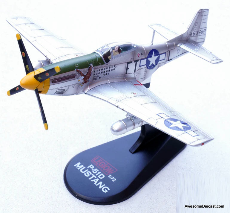 P-51D Mustang "Feeble Eagle," 18.5-victory ace Glenn T. Eagleston, 353rd Fighter Squadron, 354th Fighter Group, Ninth Air Force, USAAF, 1945 1:72 diecast Model plane by Legion Models