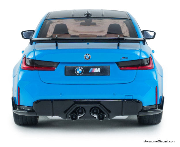 2024 BMW M3 Performance Parts, Daytona Beach Blue 1:18 Diecast Model Car by Solido