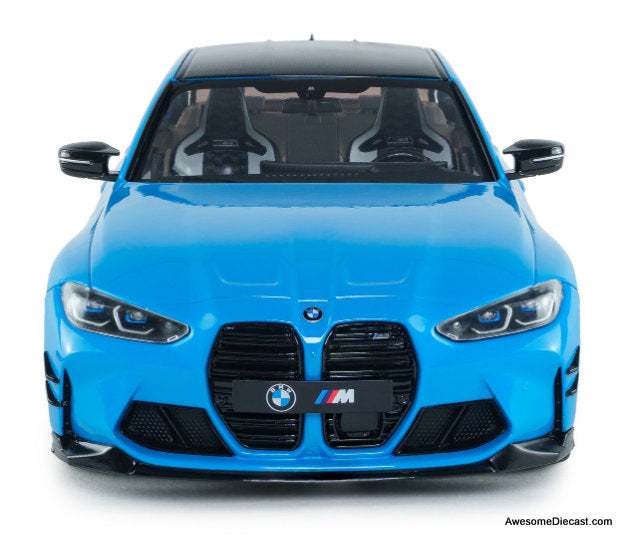2024 BMW M3 Performance Parts, Daytona Beach Blue 1:18 Diecast Model Car by Solido