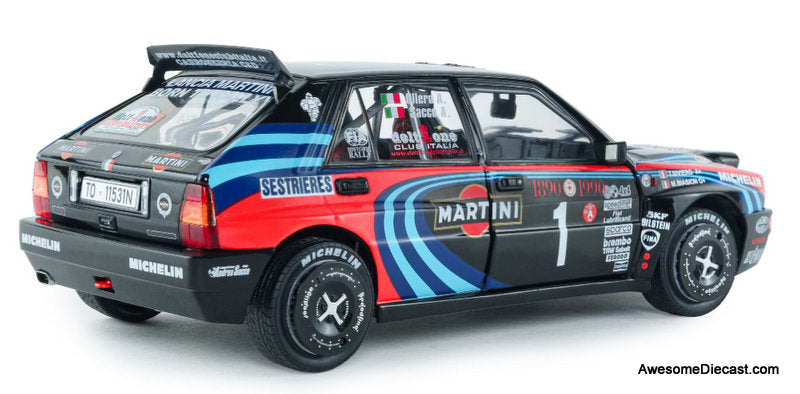 1990 Lancia Delta HF Integrale #1 Tribute To Biason 1:18 Diecast Model Car by Solido