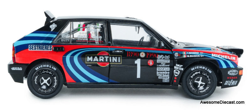 1990 Lancia Delta HF Integrale #1 Tribute To Biason 1:18 Diecast