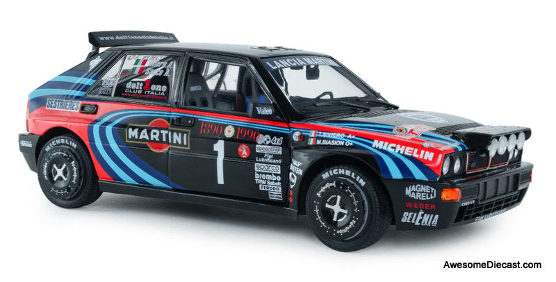 1990 Lancia Delta HF Integrale #1 Tribute To Biason 1:18 Diecast Model Car by Solido