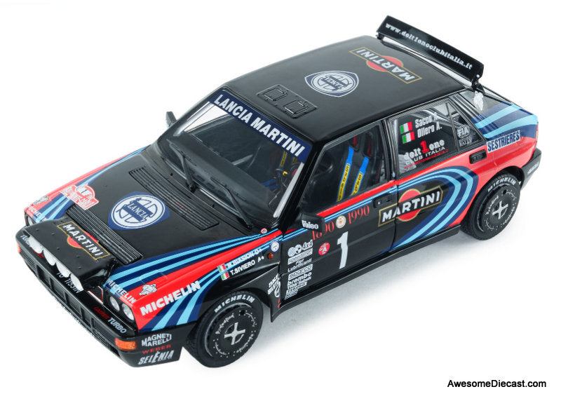 1990 Lancia Delta HF Integrale #1 Tribute To Biason 1:18 Diecast Model Car by Solido