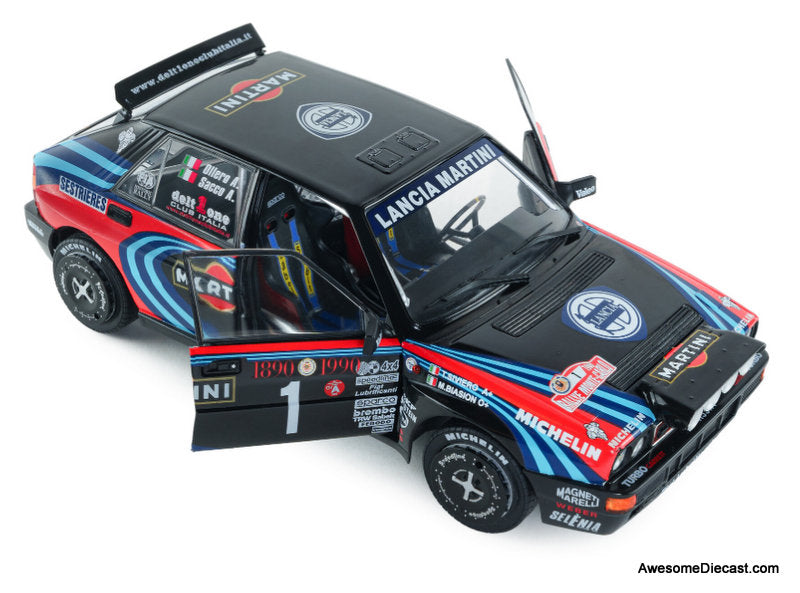 1990 Lancia Delta HF Integrale #1 Tribute To Biason 1:18 Diecast Model Car by Solido