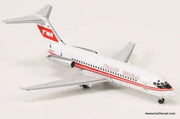 McDonnell Douglas DC-9-15: (Trans World Airlines) TWA (Reg #N1067T) 1:400 Diecast Model Plane by V1:400