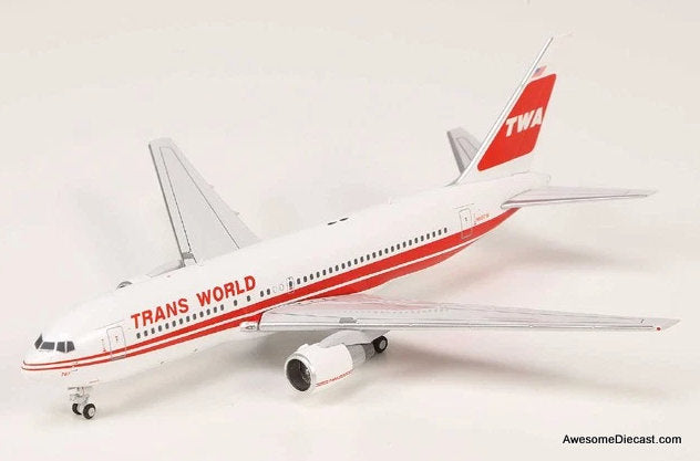 Boeing 767-200ER: (Trans World Airlines) TWA (Reg #601TW) 1:400 Diecast Model Plane by V1:400