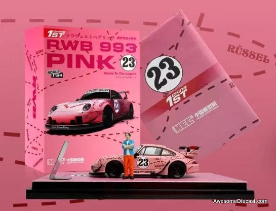Porsche 993 RWB Pink Pig w/Figure 1:64 Diecast Model Car by Model M