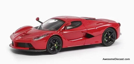 Ferrari LaFerrari, Red/Carbon Fiber 1:64 Diecast Model Car by Demon King