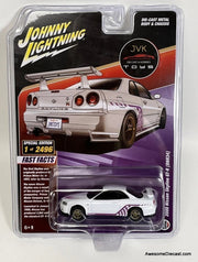 2000 Nissan Skyline GT-R R34 1:64 Diecast Model Car by Johnny Lightning