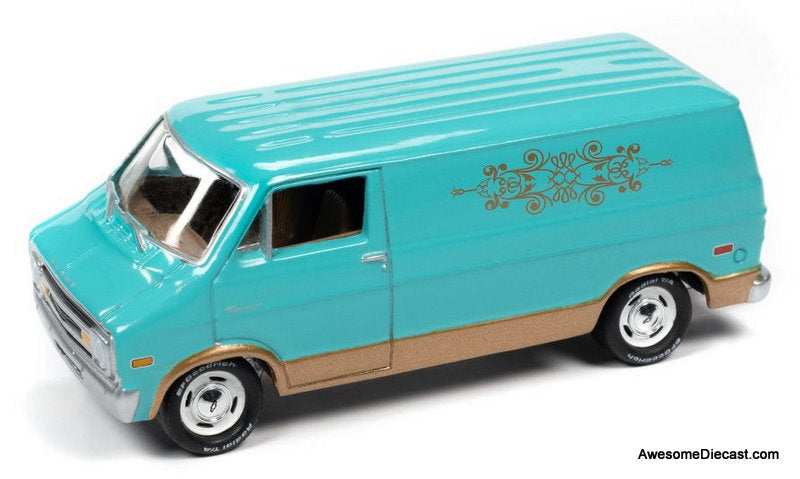 1976 Dodge Tradesman Van 1:64 Diecast Model Van by Johnny Lightning