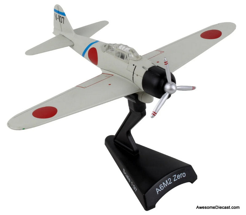 A6M2 Zero V-107: Tainan Koukutai Saburou Sakai 1:97 Diecast Model Plane by Postage Stamp