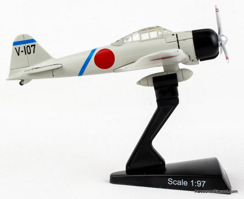 A6M2 Zero V-107: Tainan Koukutai Saburou Sakai 1:97 Diecast Model Plane by Postage Stamp