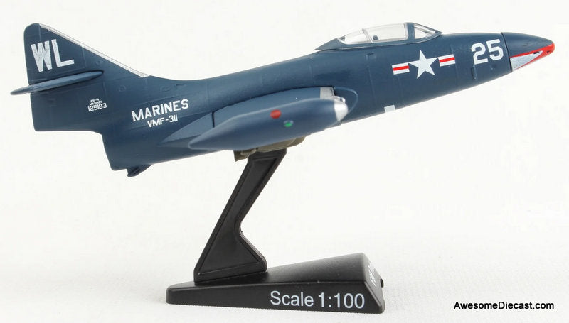 Grumman F9F Panther 1:100 Diecast Model Plane by Postage Stamp