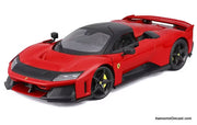 2024 Ferrari F80, Rossa Corsa Red 1:18 Diecast Model Car by Burago