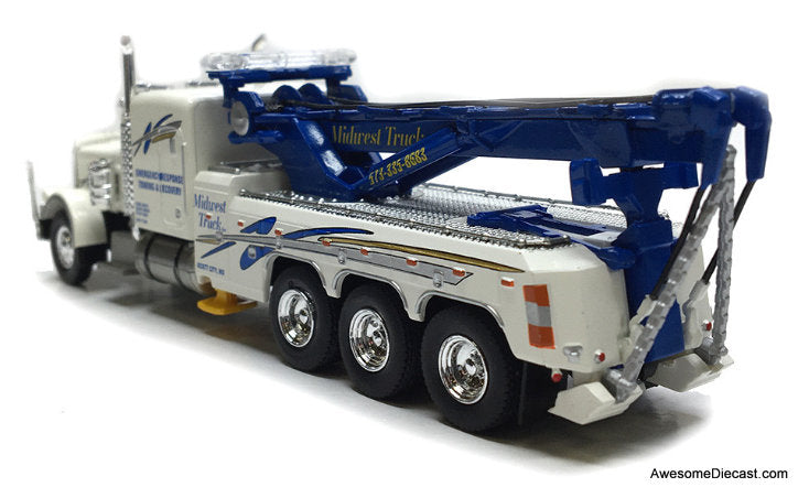 Peterbilt 359 Tri-Axle Heavy Duty Tow Truck: Midwest Truck 1:87 ABS Plastic Model Truck by Brekina