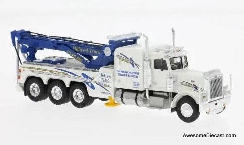 Peterbilt 359 Tri-Axle Heavy Duty Tow Truck: Midwest Truck 1:87 ABS Plastic Model Truck by Brekina