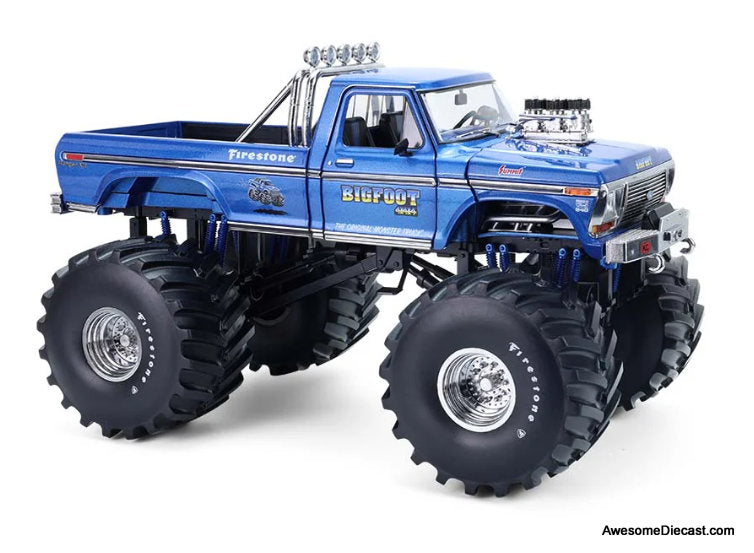 Bigfoot #1 1974 Ford F-250 Monster Truck w/48-inch Tires 1:18 Diecast Model Truck by Greenlight
