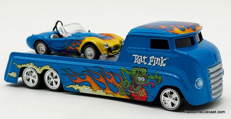 Rat Fink Hauler w/Cobra Super Snake 1:64 Diecast Model Vehicles by ACME