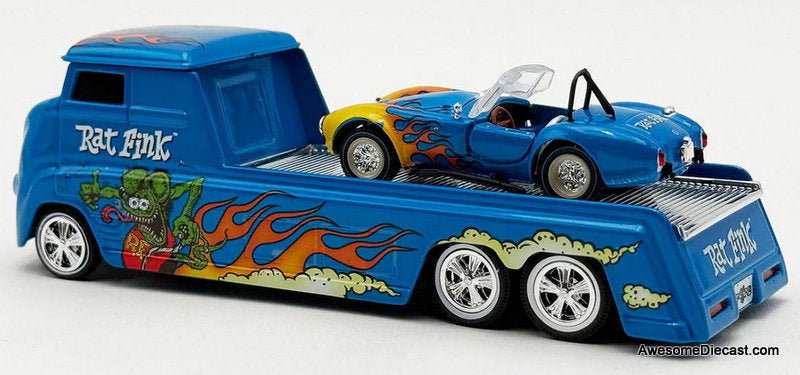 Rat Fink Hauler w/Cobra Super Snake 1:64 Diecast Model Vehicles by